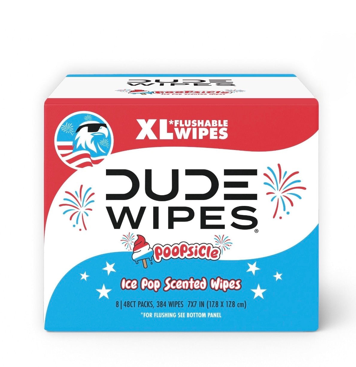 DUDE Wipes XL Flushable Wipes – Extra Large, Unscented, Septic Safe (400 CT & 480 CT)