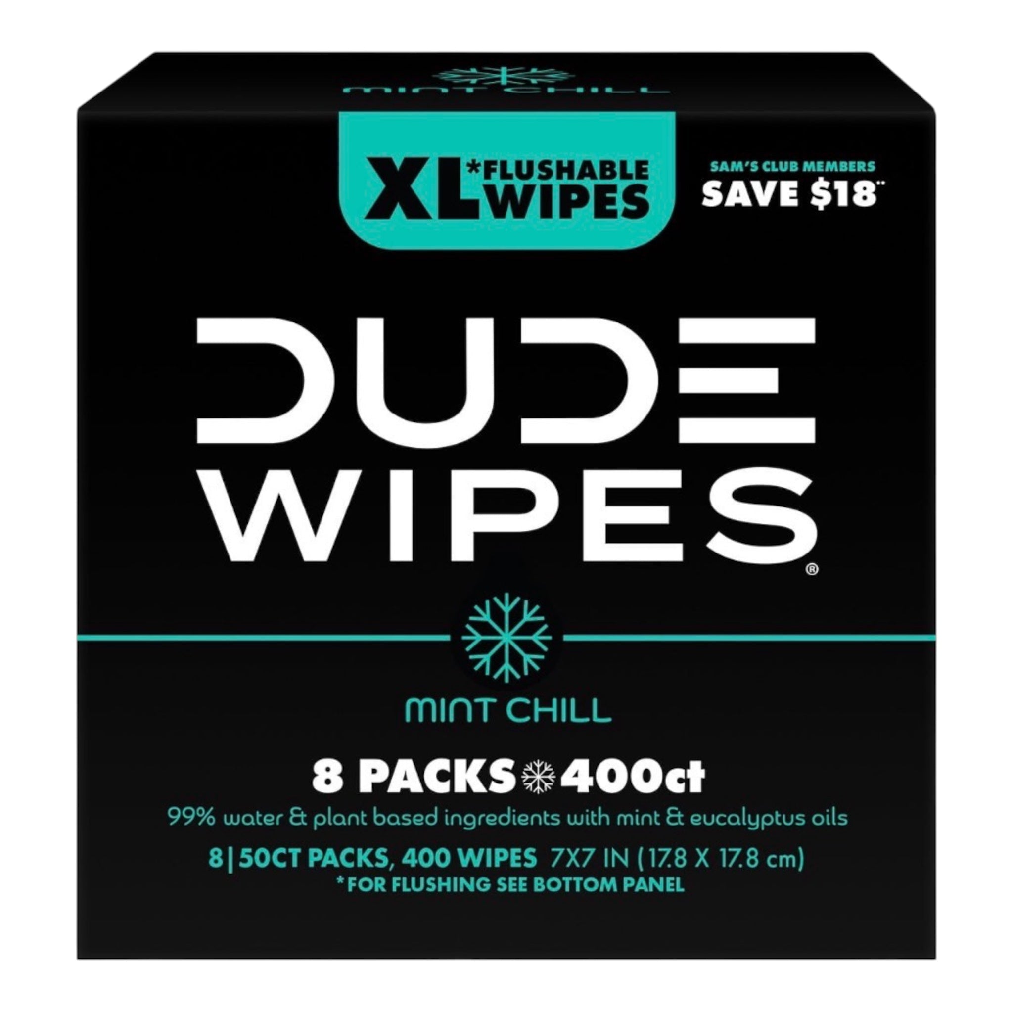 DUDE Wipes XL Flushable Wipes – Extra Large, Unscented, Septic Safe (400 CT & 480 CT)