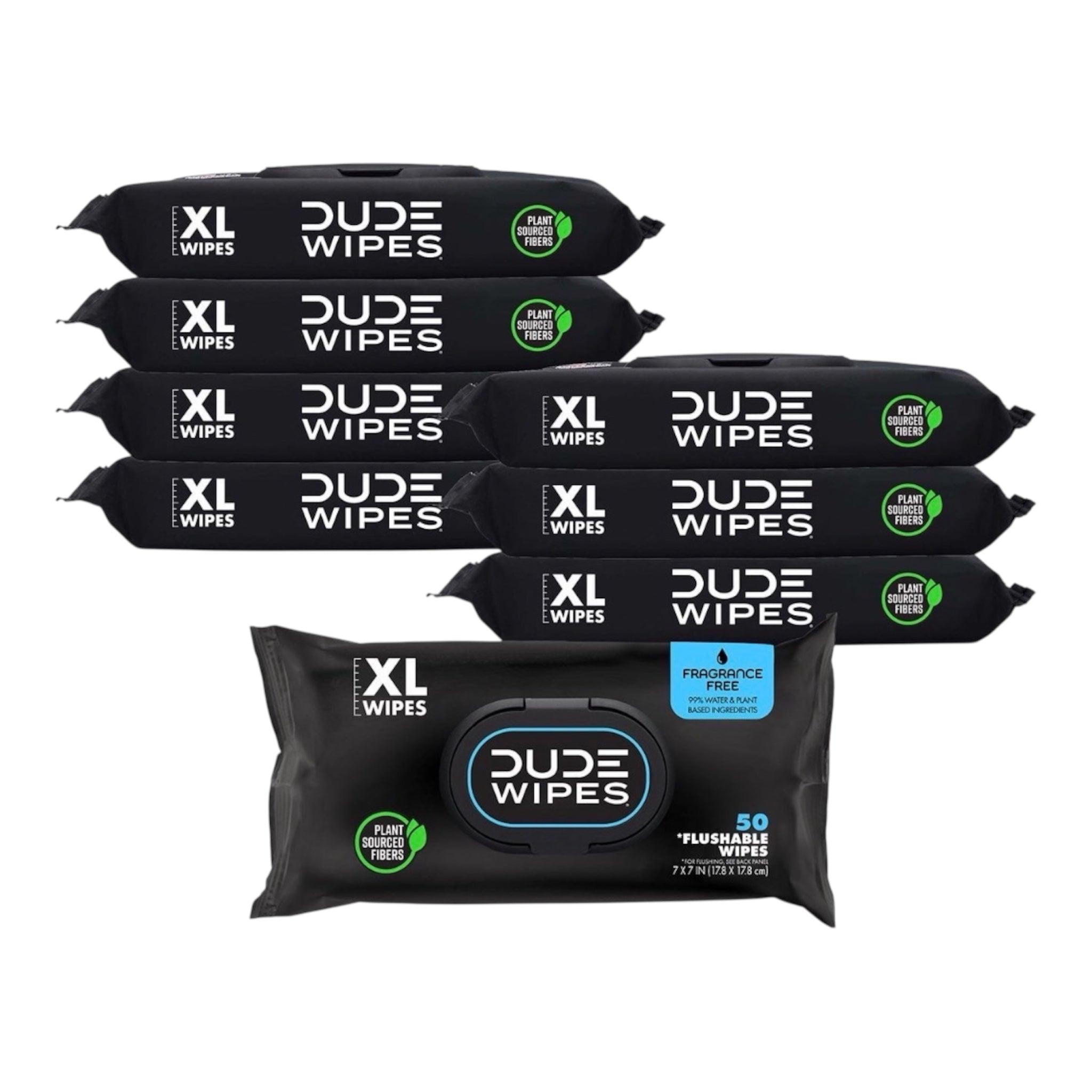 DUDE Wipes XL Flushable Wipes – Extra Large, Unscented, Septic Safe (400 CT & 480 CT)