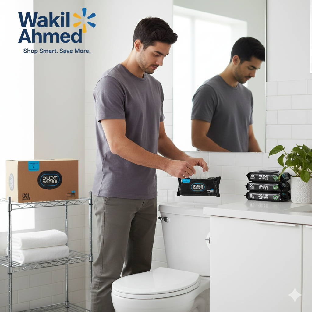 DUDE Wipes XL Flushable Wipes – Extra Large, Unscented, Septic Safe (400 CT & 480 CT)