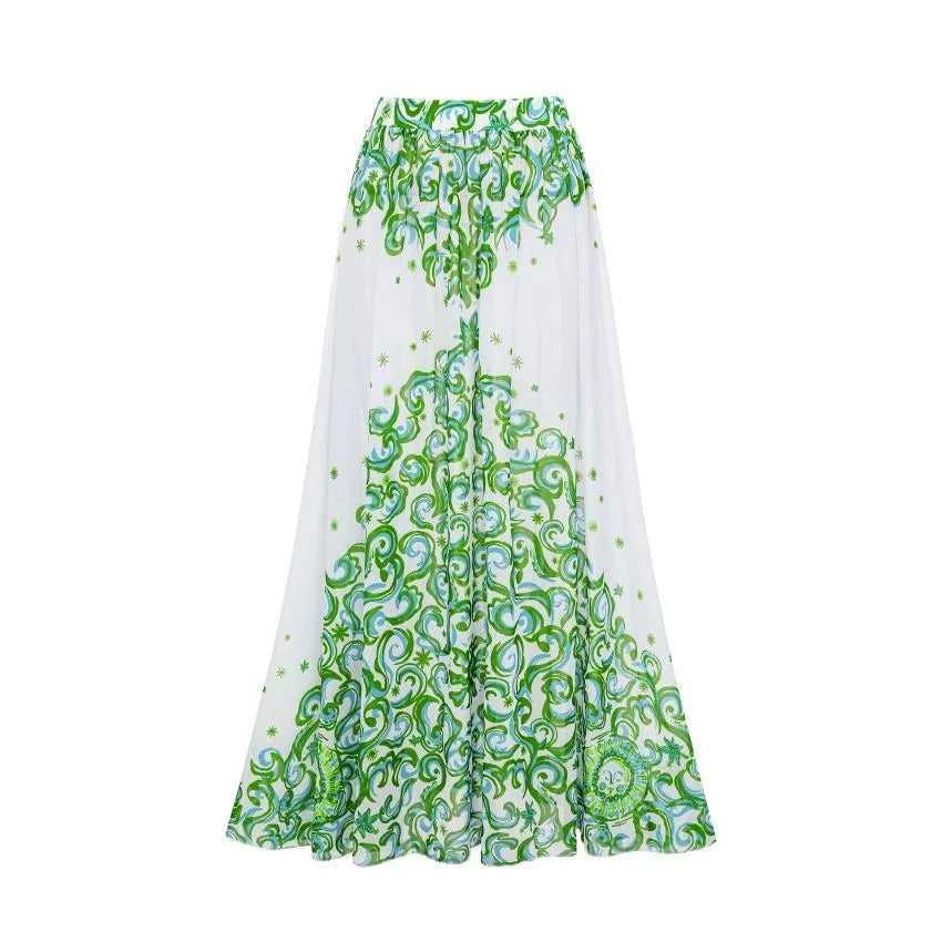 2026 Deep V Swimsuit Long Skirt Women Bikini Printed Swimwear Push Up Biquini Female Fashion Bathing Suit Slimming Beachwear