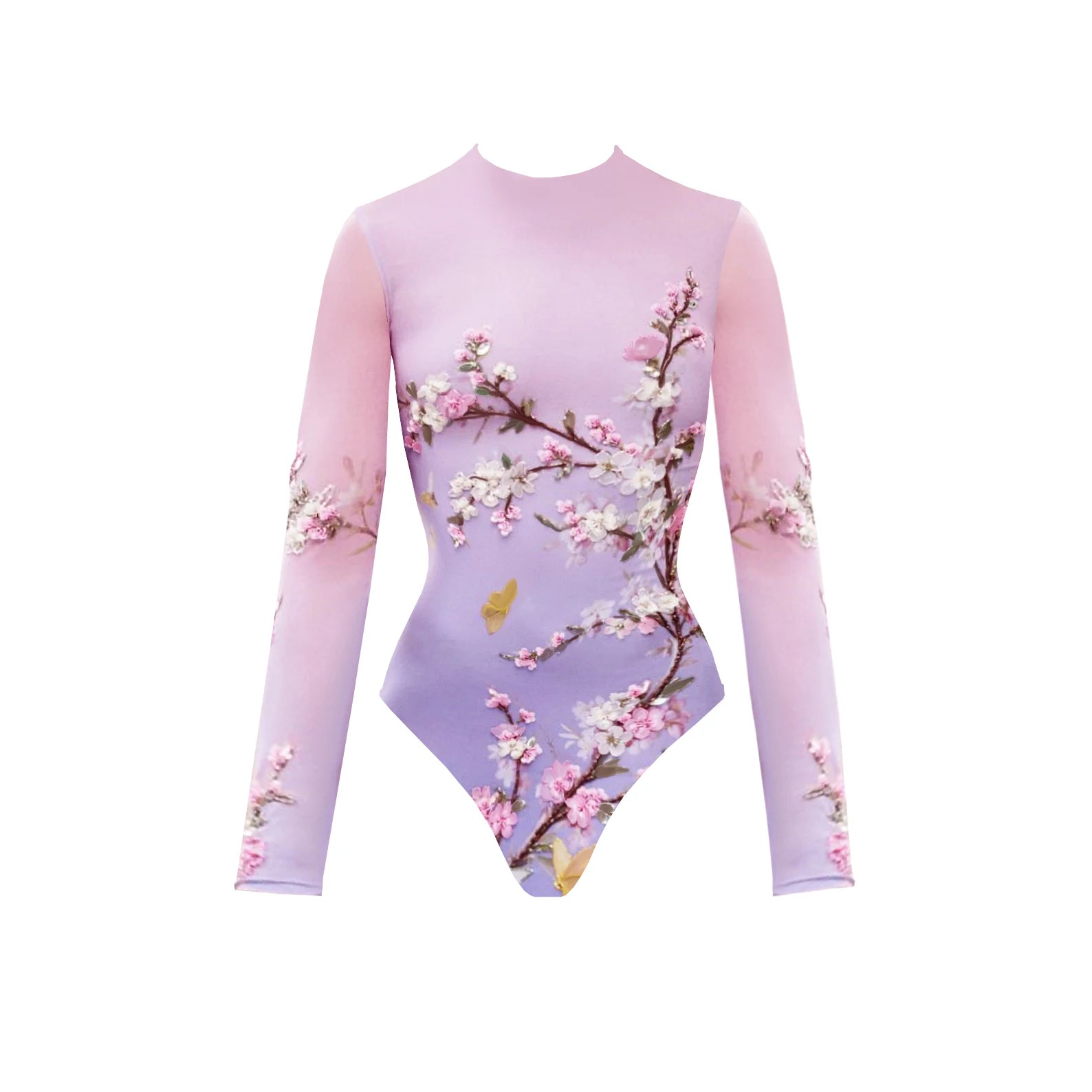 2Pcs Long Sleeve Swimsuit Sexy Women Swimwear With Skirt Female Push Up Bikini Surfing Suit Slim Bathingsuit Bodysuit Beachwear
