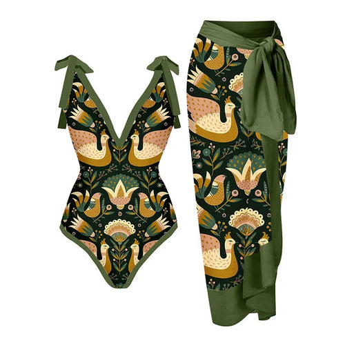 2026 New Arrival Push Up Women Bikini Set Floral Printed Ruffle Bikinis Strappy Bandage Swimwear Brazilian Biquini Bathing Suit