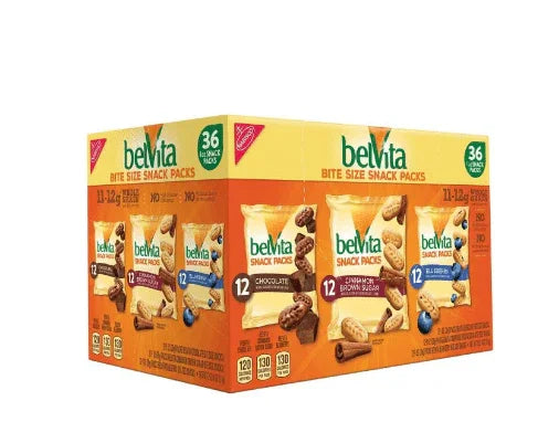 belVita Bites Breakfast Biscuits, Variety Pack, 1 oz., 36 pk.