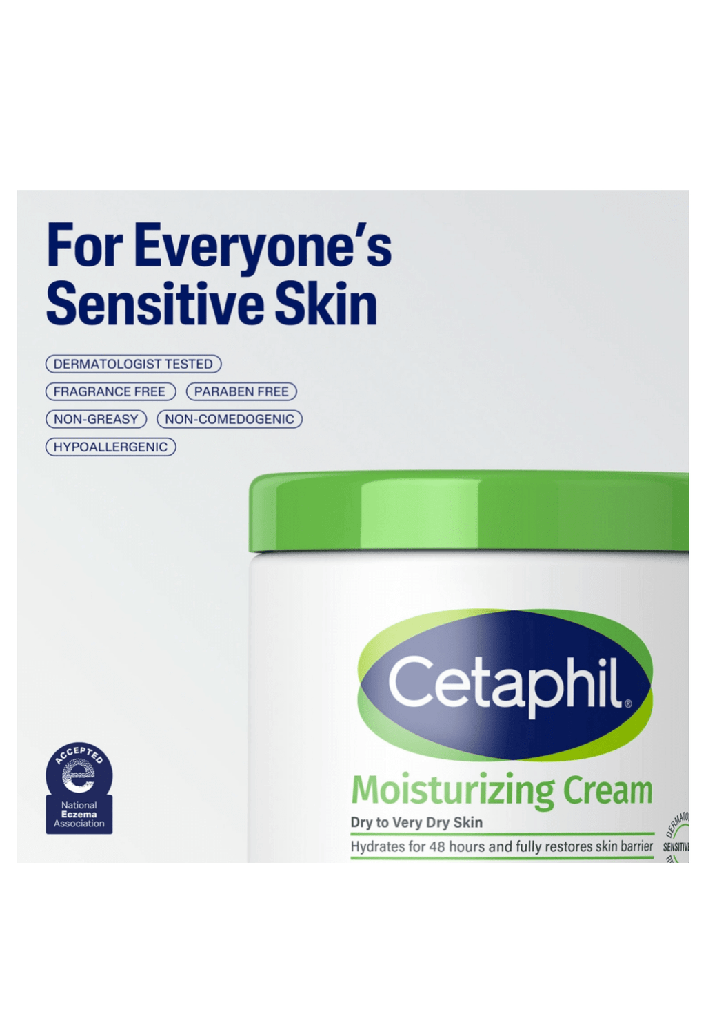 Cetaphil Moisturizing Cream, 16oz., 2 pk.