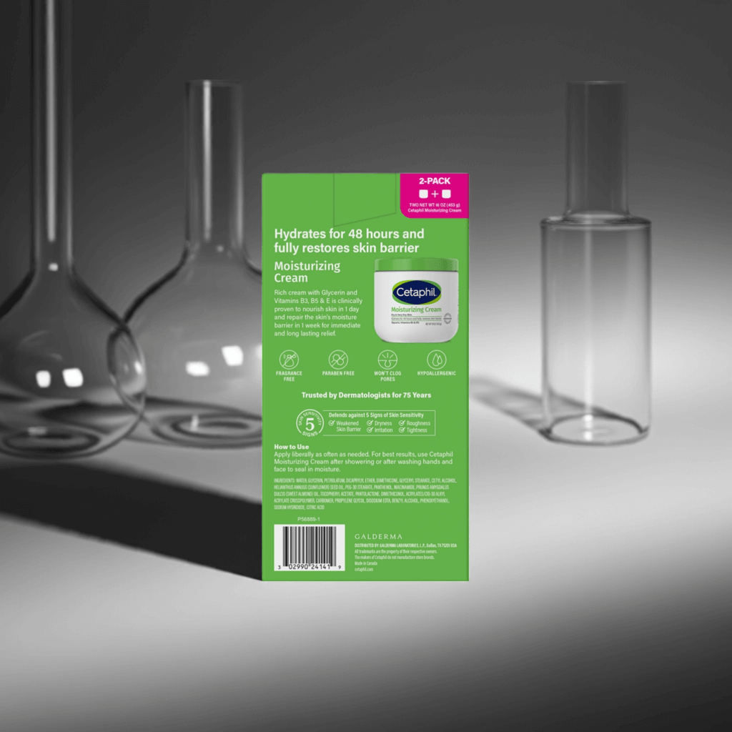 Cetaphil Moisturizing Cream, 16oz., 2 pk.