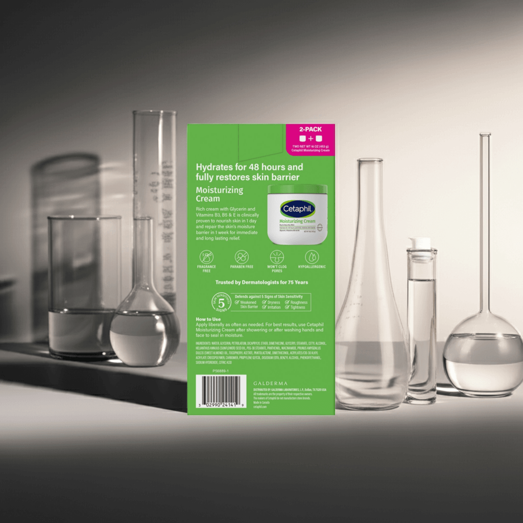 Cetaphil Moisturizing Cream, 16oz., 2 pk.