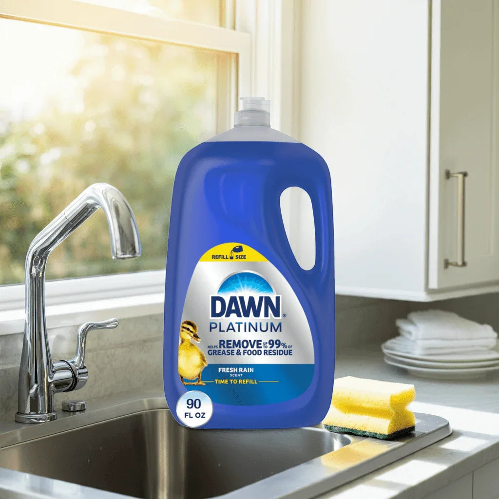 Dawn Platinum Dish Soap - 90 oz Heavy Duty Grease Fighter