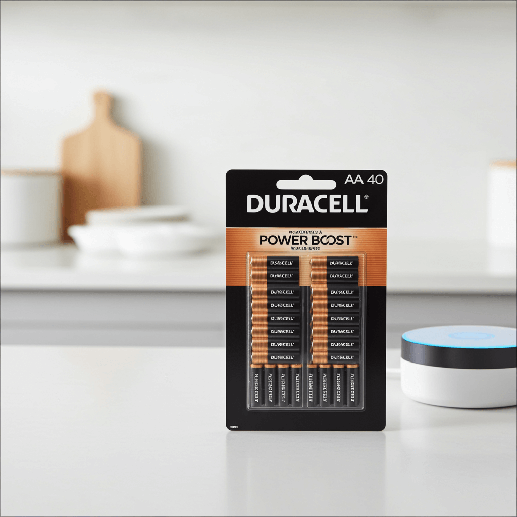 Duracell Coppertop Alkaline AA Batteries 40 Count – Long Lasting Power