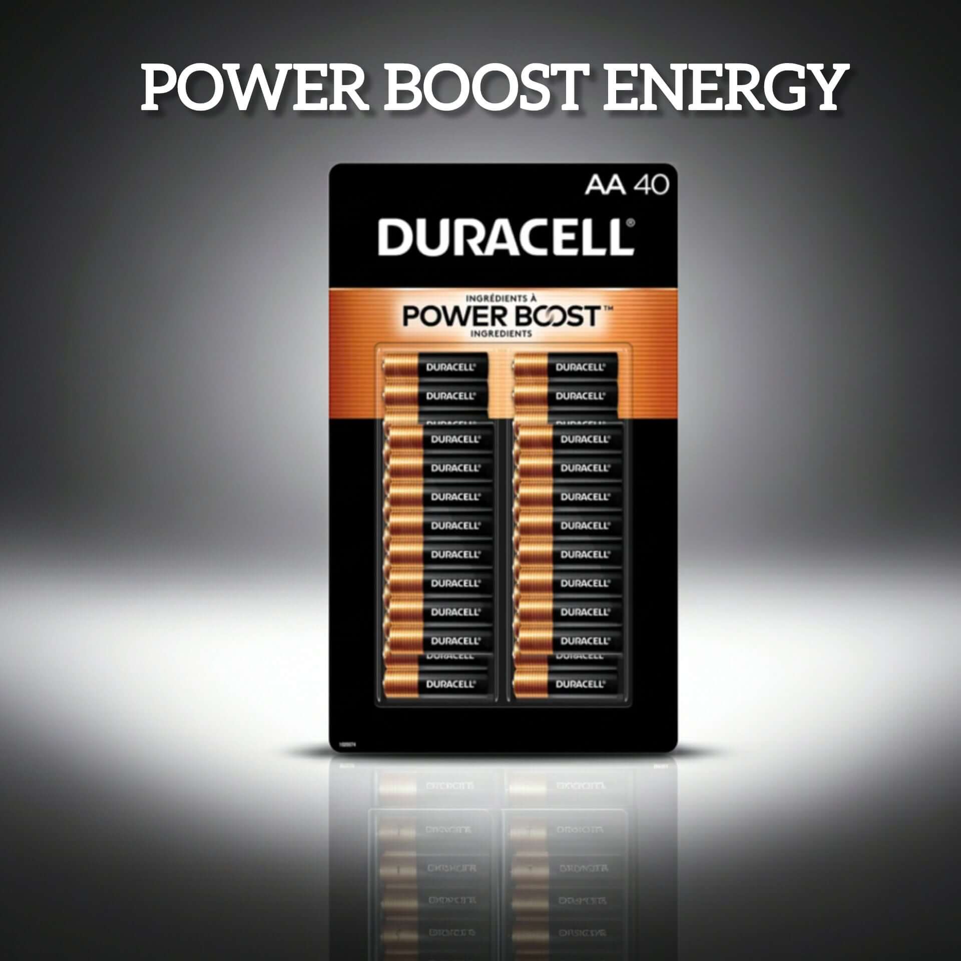 Duracell Coppertop Alkaline AA Batteries 40 Count – Long Lasting Power
