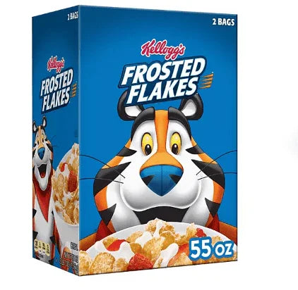 Kellogg's Frosted Flakes Cereal 55 oz – Sweet Crunchy Breakfast