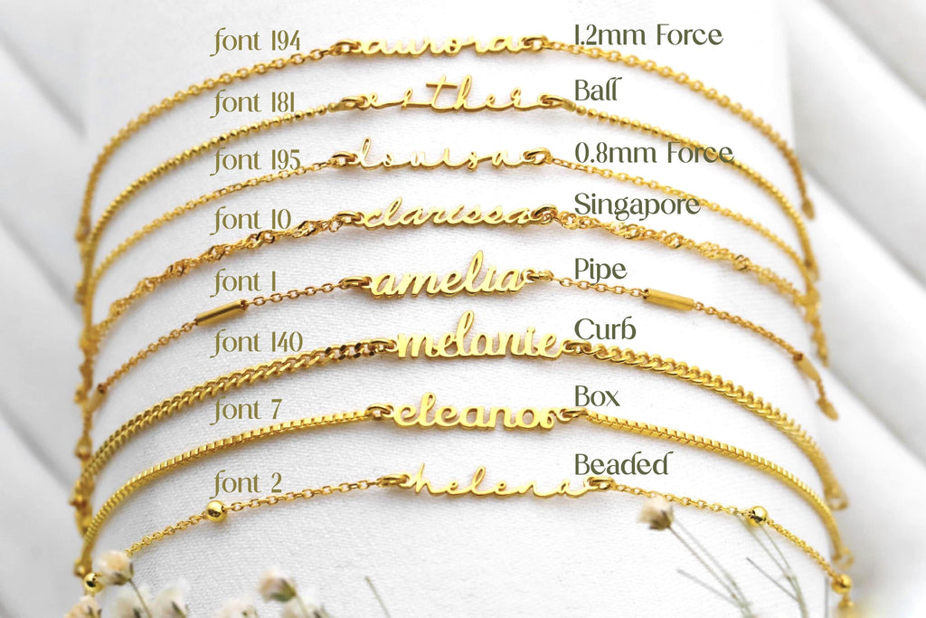 14K Gold Name Necklace - Customizable, Elegant Pendant Jewelry