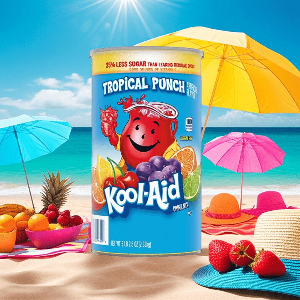 Kool-Aid Tropical Punch Drink Mix 82.5 oz – Sweetened Bulk Powder