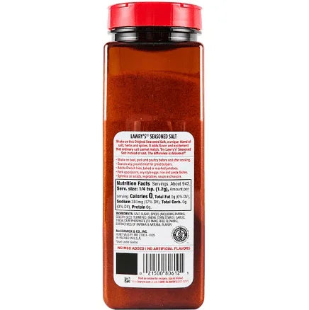Lawry’s Seasoned Salt 40 oz – Bold Flavor for Every Meal