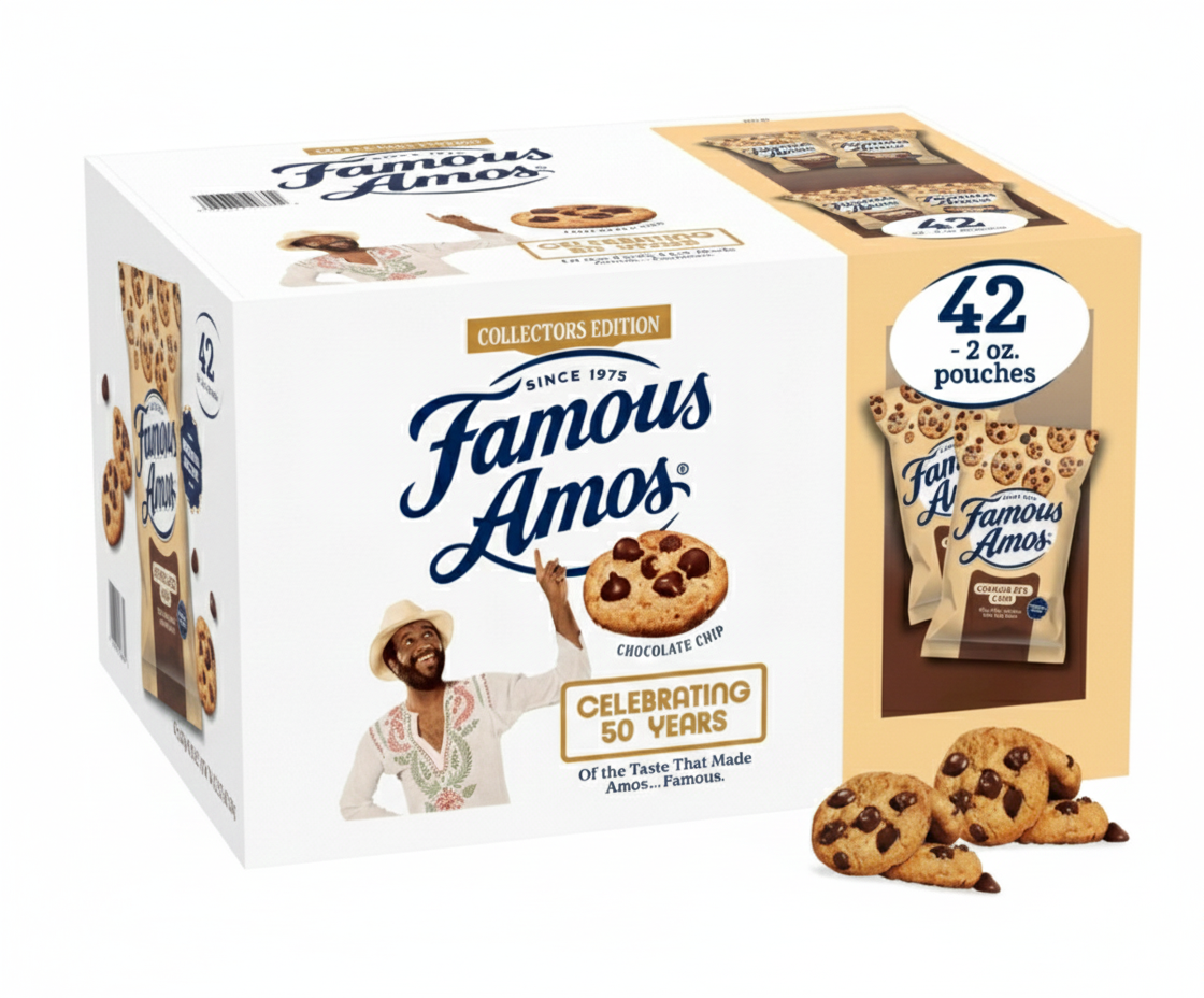 Famous Amos Chocolate Chip Cookies, 2 oz., 42 pk.
